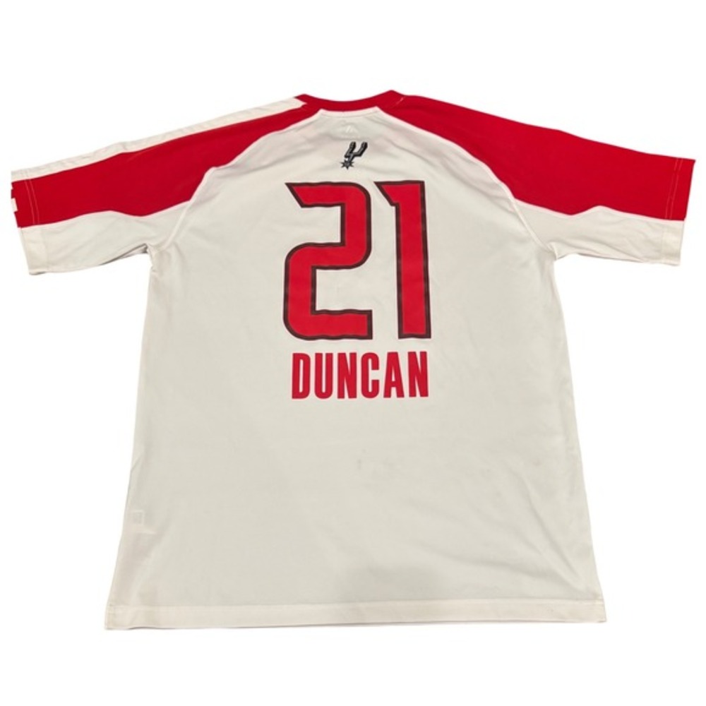 Adidas NBA All‎ Star 2010 Tim Duncan West Shooting Shirt Mens Large White Red